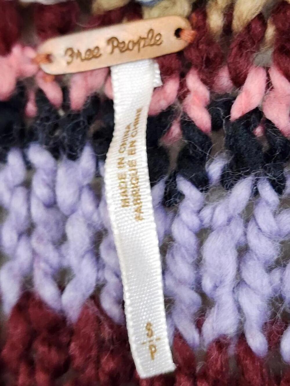Free People Technicolor Cardigan Small Sweater - Picture 3 of 5